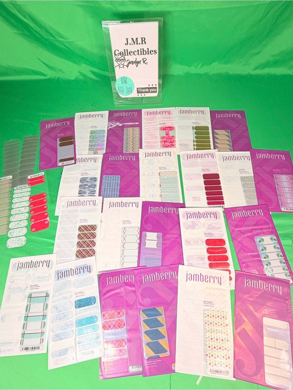 25 Jamberry Incomplete & Accent Nail Wrap Sheets